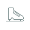 Illustrated ice skating icon.