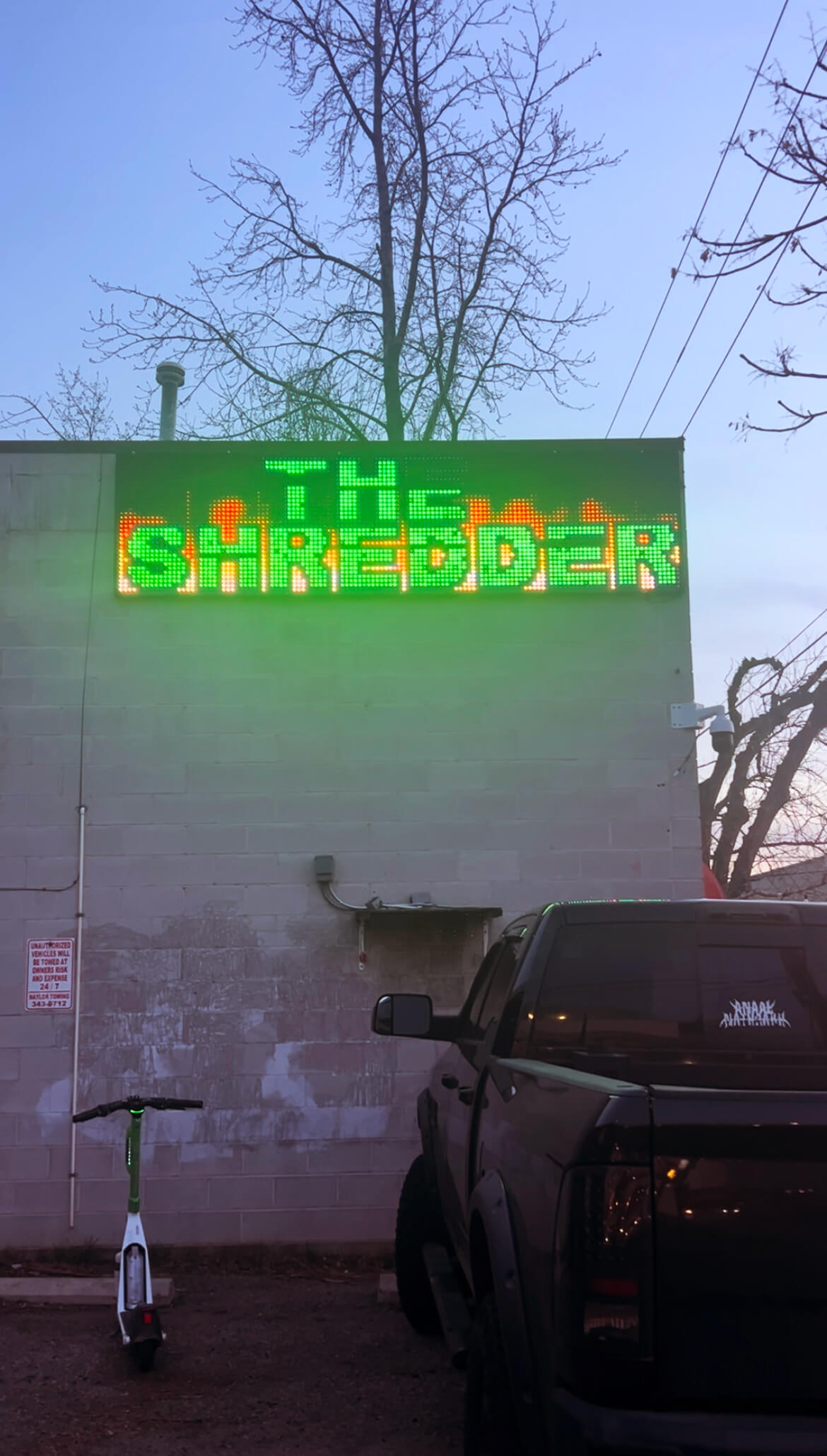 Exterior of The Shedder in Boise. 