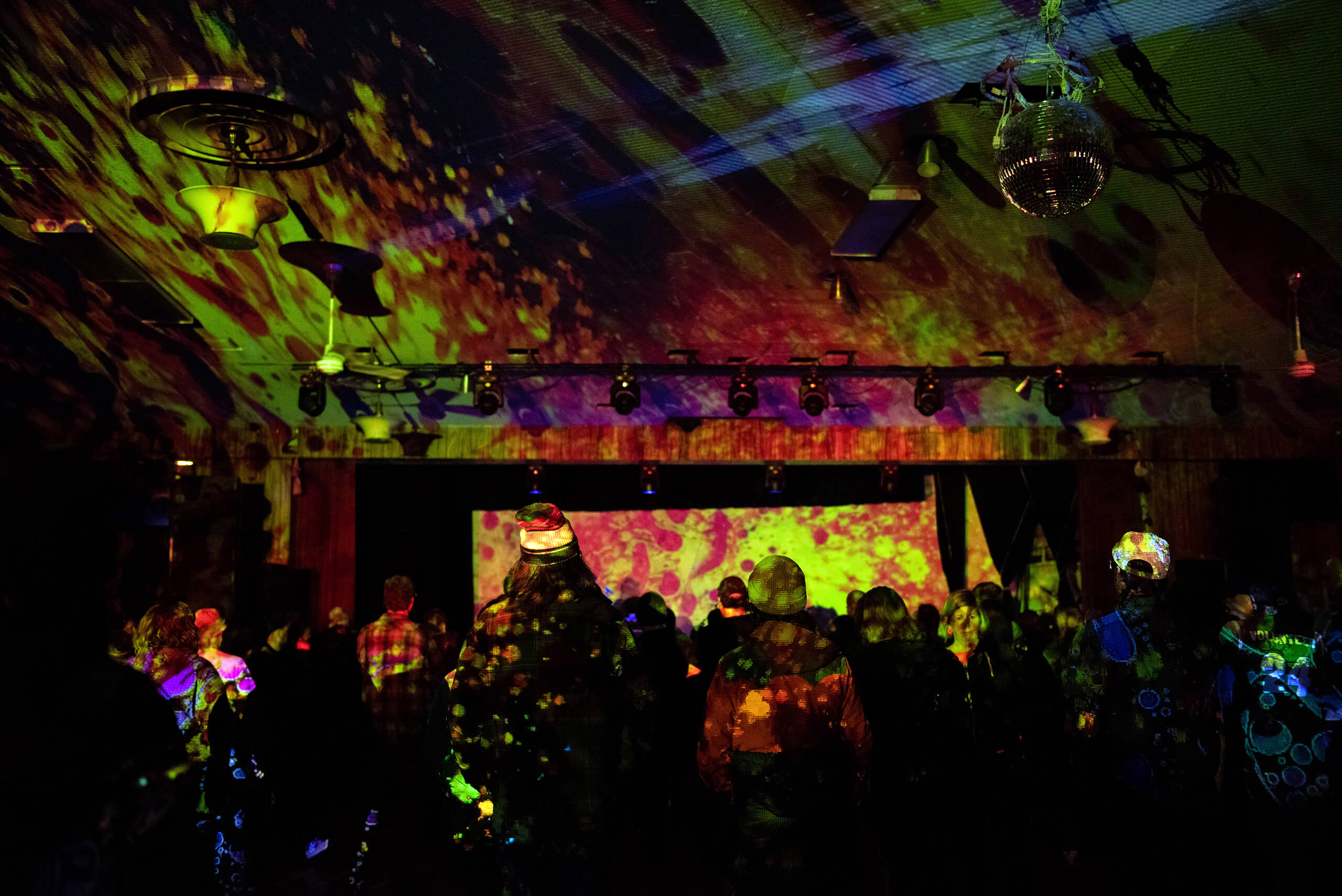 Interior of Shrine Social Club during Treefort Music Fest.