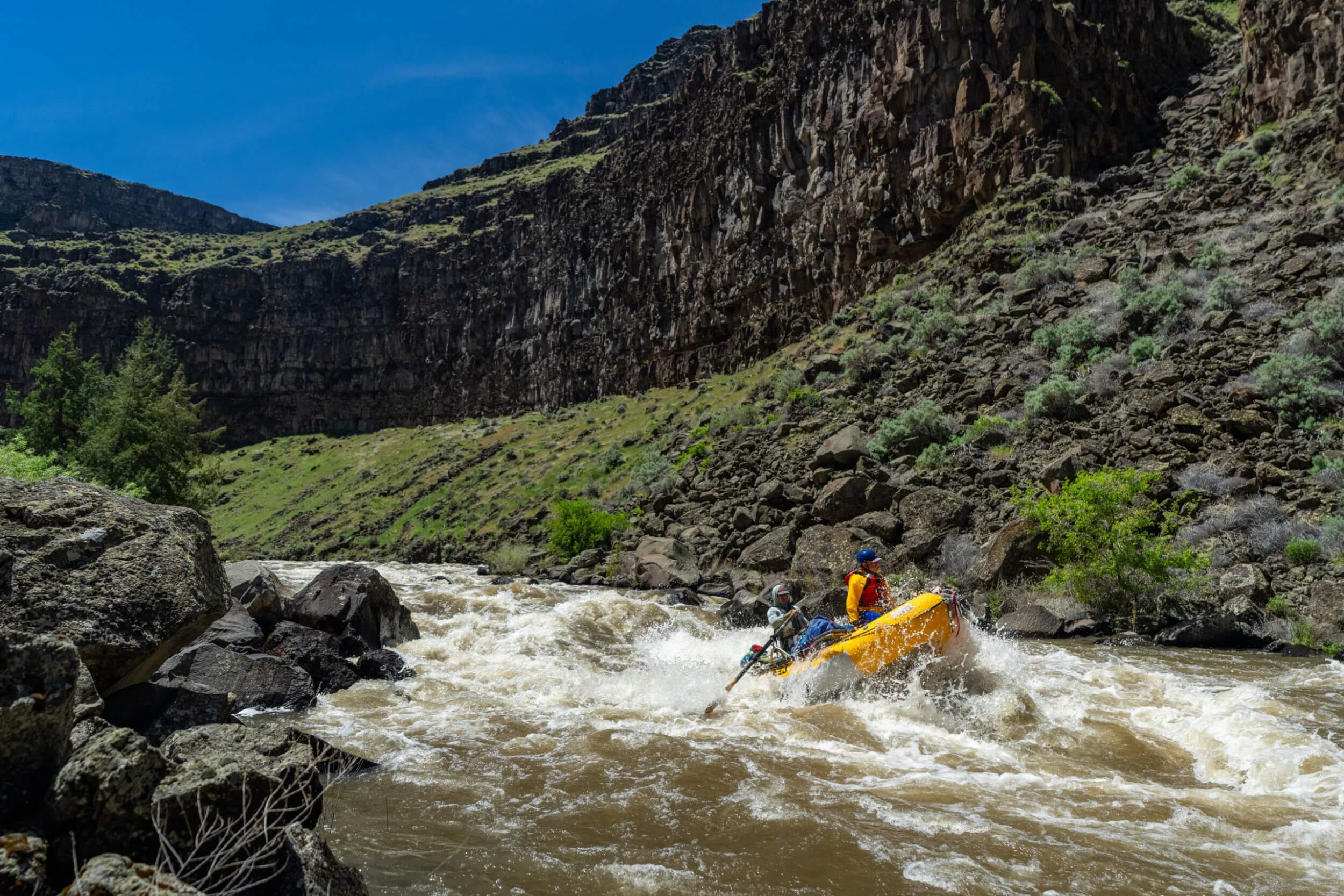 Aerial view of Bruneau Canyon Overlook above the Bruneau River in southwest Idaho