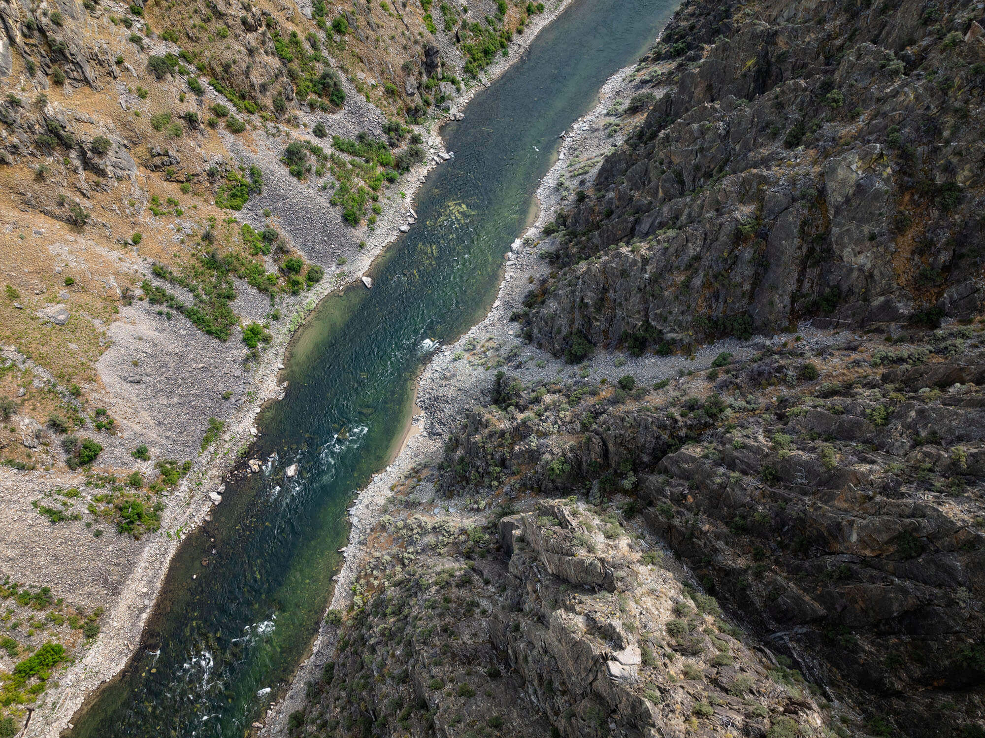 Aerial view of the Main Salmon River
