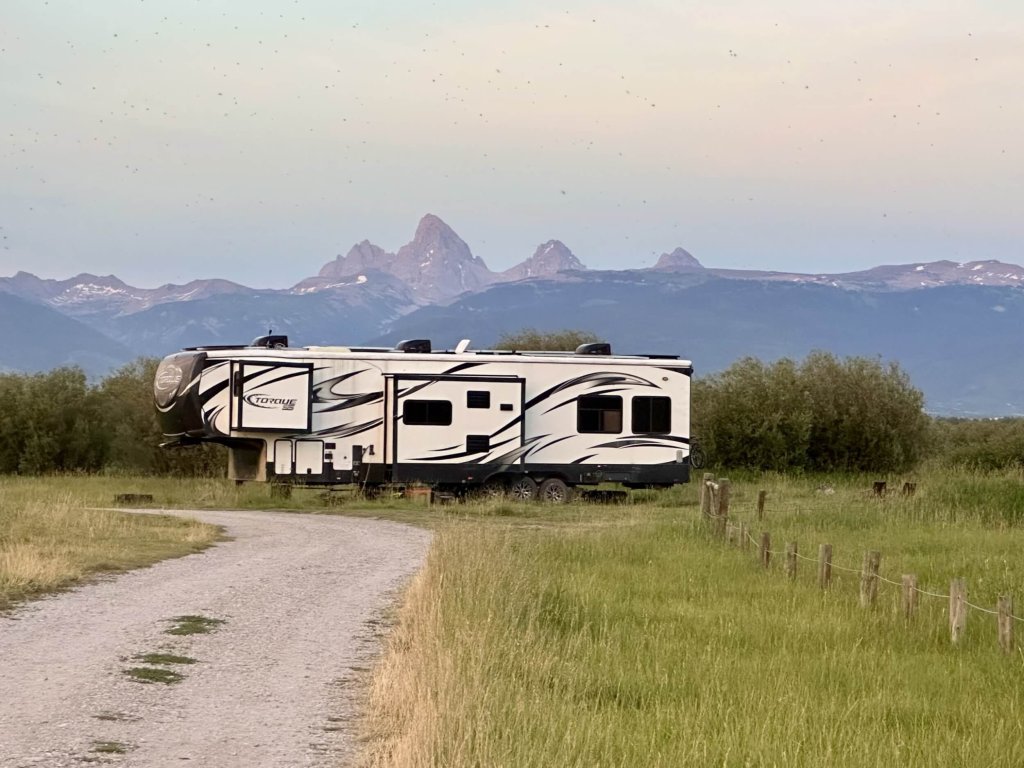 RV in the Tetons