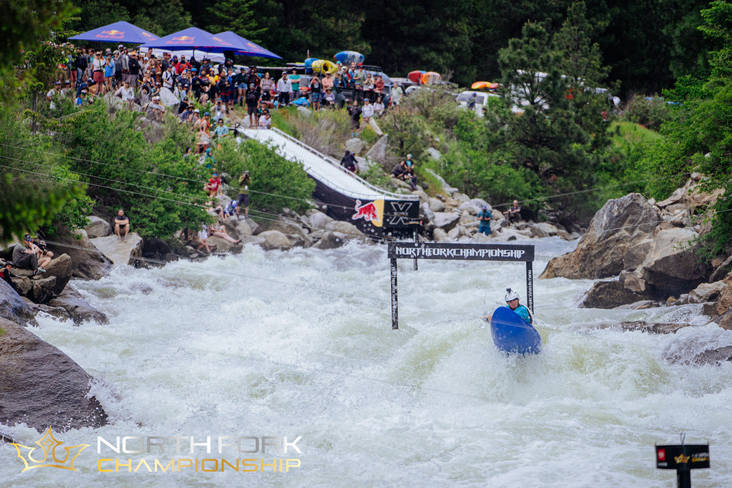 kayaker at north fork championship on payette river